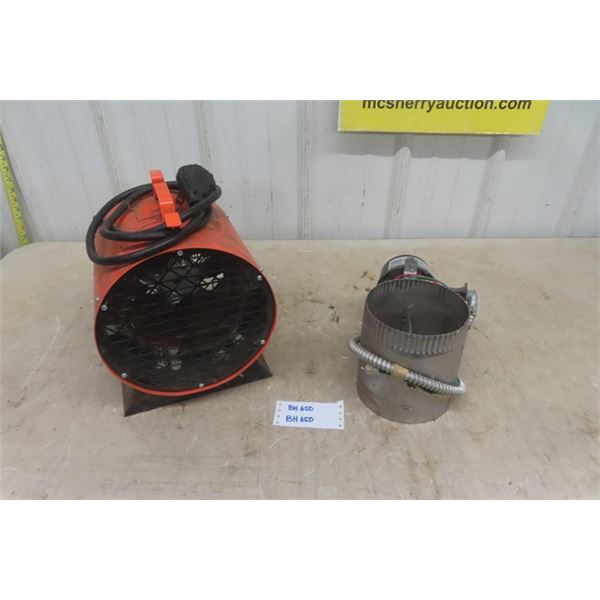 Stelpro 20 Amp 4800 Watt Construction Heater Plus Inline Duet Pamper 6'' 