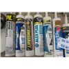Image 2 : 30 Tubes of Caulking, Assorted Tape, Caulking Gun, 2 Foam Sealants 