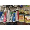 Image 3 : 30 Tubes of Caulking, Assorted Tape, Caulking Gun, 2 Foam Sealants 