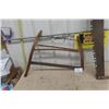Image 2 : Pair of Vintage Saws- Large Tree Cutter One is 60'' Long , Great Wall Decor 