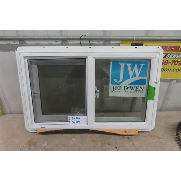 Brand New Jeldwen 28x17'' Basement Sliding Window- LOWE 