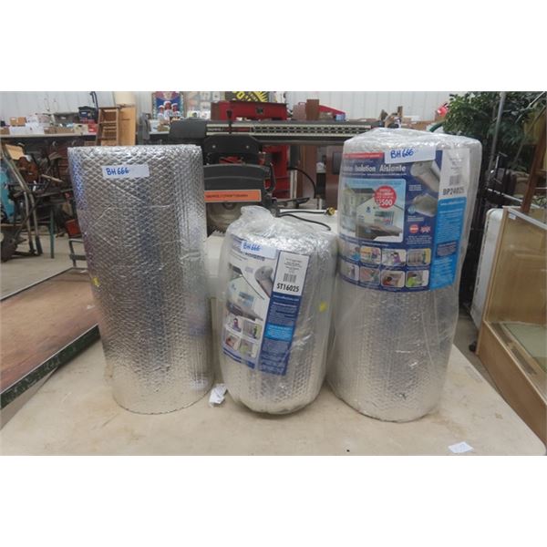 3 Rolls Reflextix Insulation- 2 Rolls are 24'' x 25' , 1 Roll is 16'' x 25' 