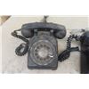 Image 3 : Black Rotary Phone, Black Push Button Phone, Vintage Lineman Test Set in Box 