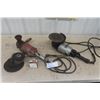 Image 1 : Black and Decker HD Grinder and Sander, Older Corded Tools, Includes a Few Discs  - Both Tested and 