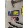 Image 6 : Assorted Hammers, Squares, Prybars, Stud Sensors, Tape Measures, Levels 