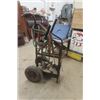 Image 2 : Very Heavy Duty Welding Cart - No Tanks but Has Regulators, Hose, Cutting Torch, and Goggles 