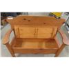 Image 4 : Cute Wooden Hall Seat + Bench 15" x 36" x 45" 