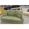 Image 1 : Green Cloth Sofa / Hide-a-Bed 31" X 36" X 77" 