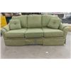 Image 3 : Green Cloth Sofa / Hide-a-Bed 31" X 36" X 77" 