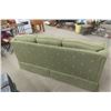 Image 4 : Green Cloth Sofa / Hide-a-Bed 31" X 36" X 77" 