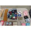 Image 2 : Games Lot- Poker Chips, Crib Boards, Packs of Cards 