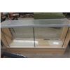 Image 4 : Modern Showcase with 2 Glass Shelves Glass Top - Missing Door 18" x 38" x 70" 