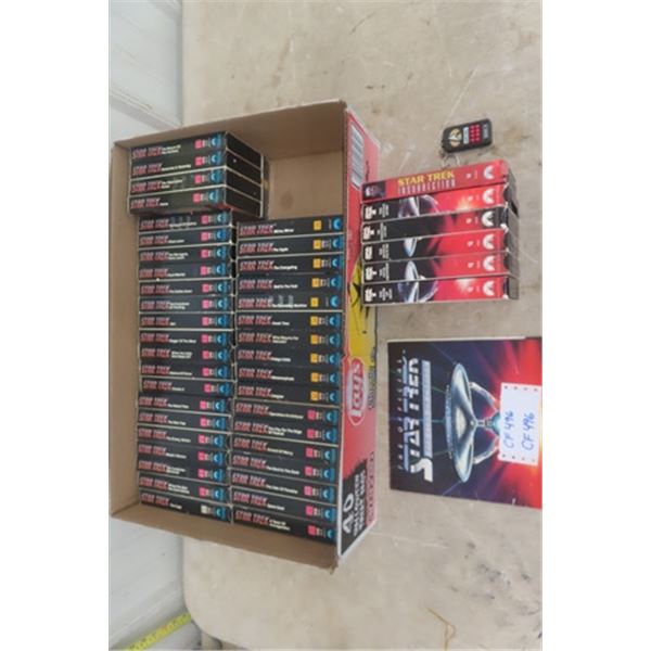 Star Trek TV Series #1 to 39 VHS + 6 Movies + Fan Club Book