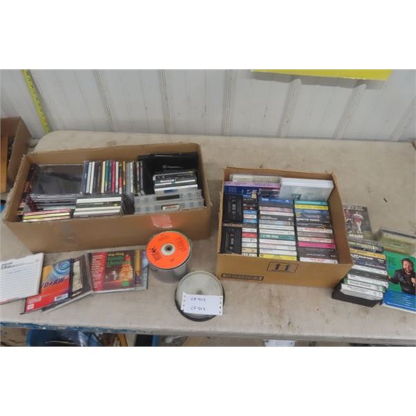 Large Assortment CDs, Cassettes - All Genre's