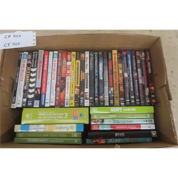 38 Assorted DVDs; Yoga, 007, Don Cherry plus lots more 