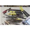Image 2 : Assorted Tools - Wrenches, Pipe Wrenches, Files, Drill Bits, Hammer Handles, Filter Wrenches, Plus M