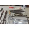Image 5 : Assorted Tools - Wrenches, Pipe Wrenches, Files, Drill Bits, Hammer Handles, Filter Wrenches, Plus M