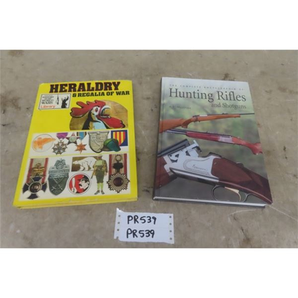 Encyclopedia of Hunting Rifles and Shotguns- Heraldry and Regalia of War Hard Cover Book 