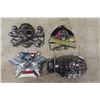 Image 2 : 12 Various Belt Buckles - Skulls, Grenade, Hustler 