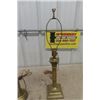 Image 3 : Pair of Brass Lamps - NO Shades  Tallest 29" 