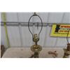 Image 4 : Pair of Brass Lamps - NO Shades  Tallest 29" 