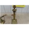 Image 5 : Pair of Brass Lamps - NO Shades  Tallest 29" 
