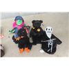 Image 2 : 22 Assorted TY Beannie Plush Toys - Many Bears, Buffalo, Crab + 4 Halloween