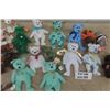 Image 6 : 22 Assorted TY Beannie Plush Toys - Many Bears, Buffalo, Crab + 4 Halloween