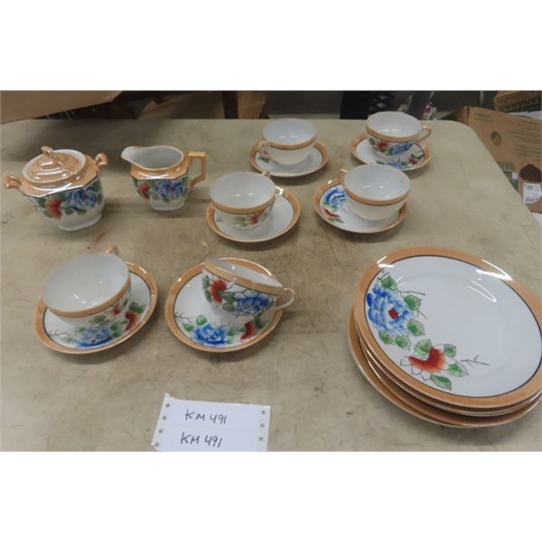20 pcs of China ; Tea Cups, Small Plates, Cream + Sugar Pair