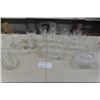 Image 1 : Assorted Crystal + Cut Glass ; Wine Glasses, Candy Dish, Candy Tray, Serving Dish