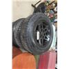 Image 1 : Set of 4 GM/ Chevy Tires + Rims; Bridgestone Blizzard 255 / 70 R18 with Good Tread, TPM Sensors Off 