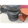 Image 2 : Set of 4 GM/ Chevy Tires + Rims; Bridgestone Blizzard 255 / 70 R18 with Good Tread, TPM Sensors Off 