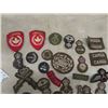 Image 2 : Approximately 50 Vintage Military Patches + Badges