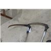 Image 2 : 2 Scythes; 1) Wooden Handle, 1) Aluminum Handle