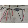 Image 1 : 9 Yard Tools; Forks, Rakes, Hoe, Broom