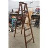 Image 1 : 6' Heavy Duty Wooden Step Ladder