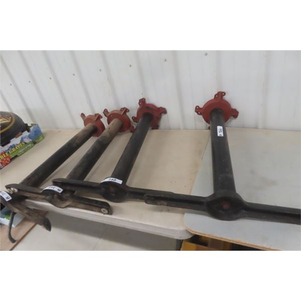 4 Vintage Metal Cafe Table Legs