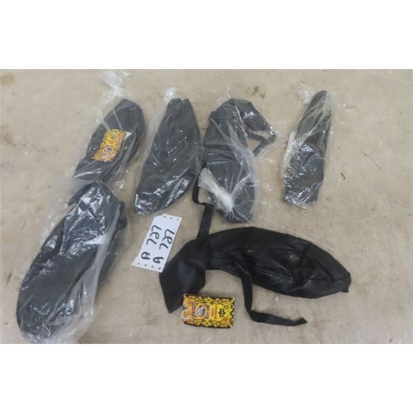 6 Leather Biker Head Wraps