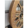 Image 3 : BRady Round Clock 36" Wide - Wood with Mirror - Working