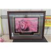 Image 1 : Framed Lion Picture ' The Essence of Survival' 25" x 30" 