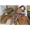 Image 5 : Carpenter's Package; Tool Belts, Wood Chisel, Chalk Line, Level, Tile Cutter, Respiratory Mask, Tape