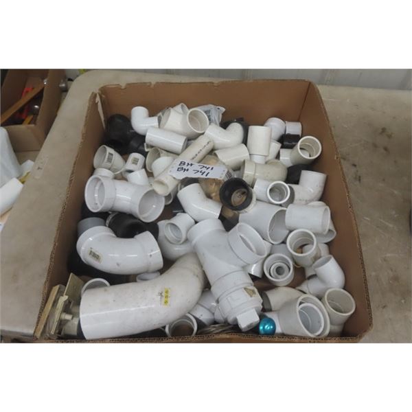 PVC Fittings, Connectors, Elbows ; 1 1/2" + 2"