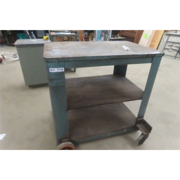 Heavy Duty Portable Steel Shop Table 24" x 34" x 36" 