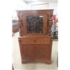 Image 1 : Oak 1/4 Cut China Cabinet - believes to be Krug 16"×40"×65"