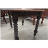 Image 3 : Oak 1/4 Cut Table with Fancy Legs Nice size 