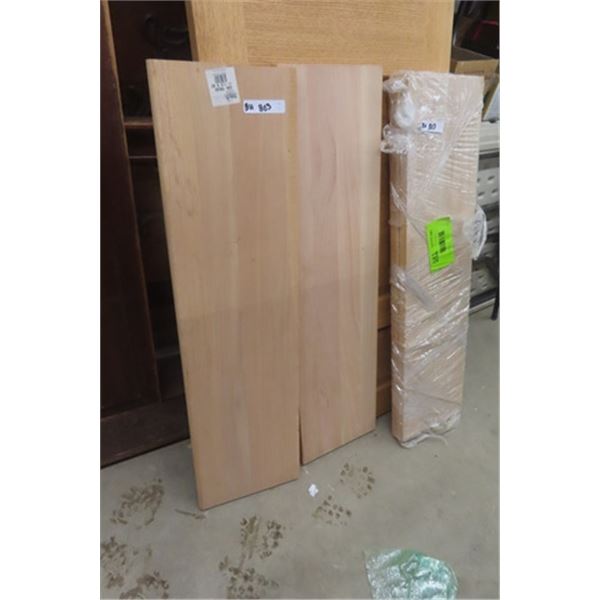 4 Oak Finished Wood 11.5"×42"