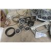 Image 2 : Vintage Hubcaps, Auto Gauges, Oil, Amp Meter plus more