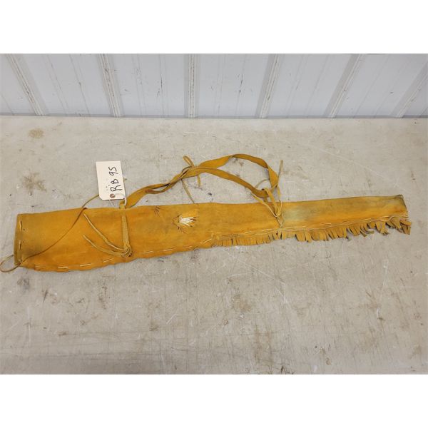 Leather Gun Case with Proud Chief + Porcupine Accent