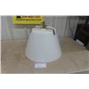 Image 1 : Large White Glass Hanging Lamp 19 at widest Point