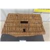 Image 2 : Early 1900's Wicker Fishing Creel Basket